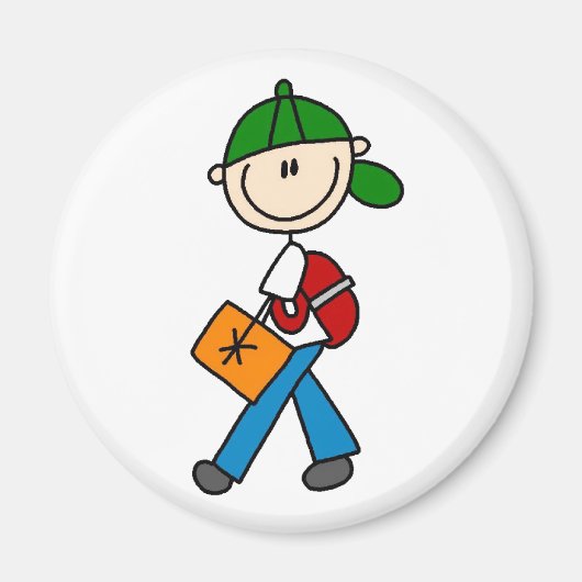 バックパック磁石付き少年 マグネット (正面)