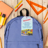 バックパック賛美スクールバス教会の ギフトタグ