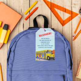 バックパック賛美スクールバス教会の ギフトタグ