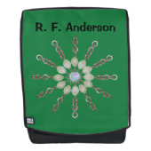 バックパック – チェーンの円とビーズ (正面)