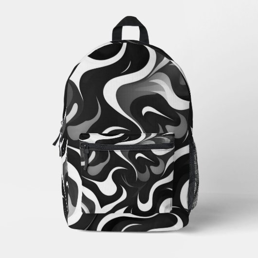 バックパック – 白黒 (正面)