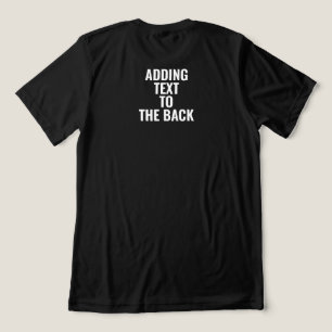 バックパーソナライズされた文字への追加カスタム トライブレンドＴシャツ