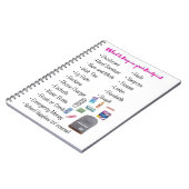 バックパ保ックに何を ノートブック (左側)