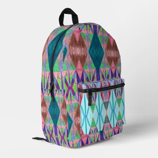 バックパ数々のックのBlaze-C/M プリントバックパック (裏面左端)