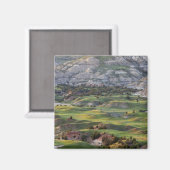 バックヒル展望台から見たカラフルな荒地 マグネット (正面/裏面)