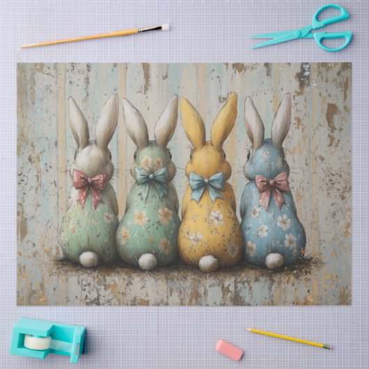 バックビュお洒落ーからのフローラの分離 薄葉紙 (クラフト)