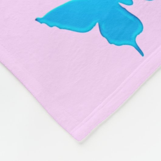 バックフリッピング体操ガールレインボーデザイン フリースブランケット (角)