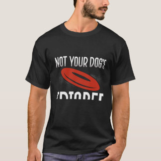 バックプリントしない犬のフリスビー究極のフリスビー Tシャツ