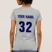 バックプリントのホッケーのアイテム Tシャツ (裏面)