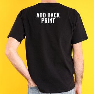バックプリントアップグレードバックサイドプリントパーソナライズされた文字 Tシャツ