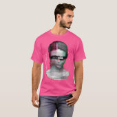 バックプリントテクノ音楽Vaporwave Edmパーティーレイバー Tシャツ (正面フル)