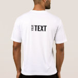 バックプリントテンプレートメンズホワイトスポモダンート Tシャツ<br><div class="desc">ここにテキストを追加モダンバックデザインプリントテンプレートMens Sport-Tek競合他社ActivewearホワイトTシャツ。</div>