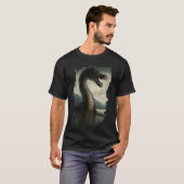 バックプリントネス神秘的なモンスター Tシャツ (正面フル)