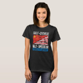 バックプリント半中国の半アメリカ完全Aw Tシャツ (正面フル)