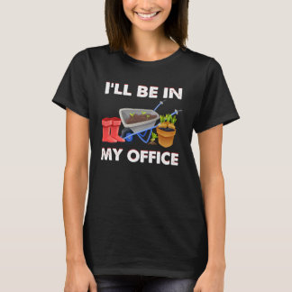 バックプリント私は私のオフィスにいる Tシャツ