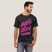 バックプリント80年代の女の子 Tシャツ (正面フル)
