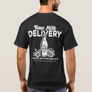 バックプリント デリバリーサービスは伝説のミルク Tシャツ
