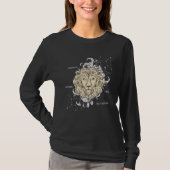バックプリント 星座 しし座 Tシャツ (正面)