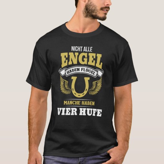 バックプリントNicht alle Engel haben WingsいくつかH持っている Tシャツ (正面)