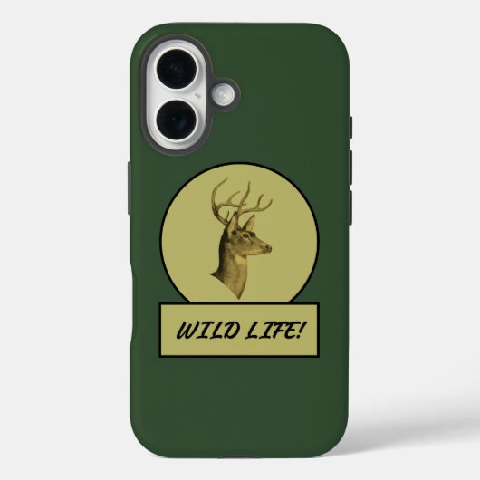 バックヘッドダークグリーンiPhoneケース Case-Mate iPhoneケース (裏面)