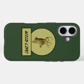 バックヘッドダークグリーンiPhoneケース Case-Mate iPhoneケース (裏面 (横))