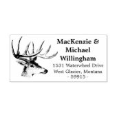 バックヘッド差出人住所スタンプ ラバースタンプ (インプリント)