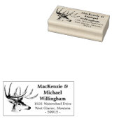 バックヘッド差出人住所スタンプ ラバースタンプ (押印)