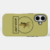 バックヘッド ダークカーキ iPhone カバー (裏面 (横))