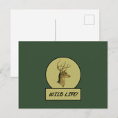 バックヘッド ダークグリーン ポストカード (正面/裏面)