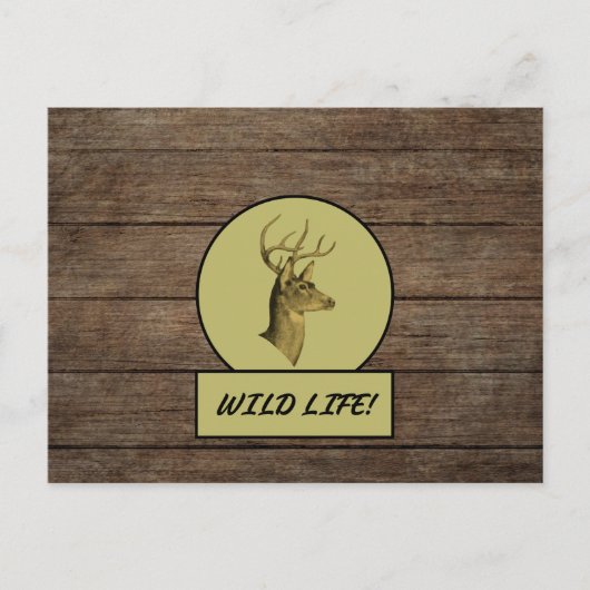 バックヘッド ダーク ウッド ポストカード (正面)