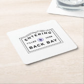 バックベイボストン スクエアペーパーコースター (アングル)