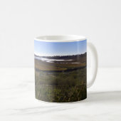 バックベイ、ニューポートビーチ、カリフォルニア コーヒーマグカップ (正面右)