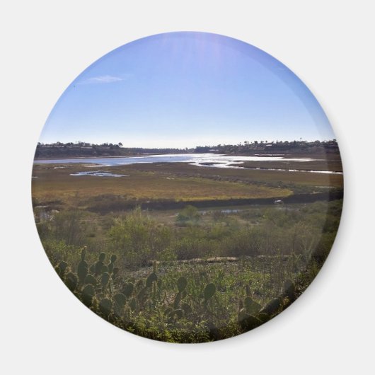 バックベイ、ニューポートビーチ、カリフォルニア マグネット (正面)