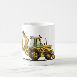 バックホウの坑夫の積込み機の建築のマグ コーヒーマグカップ