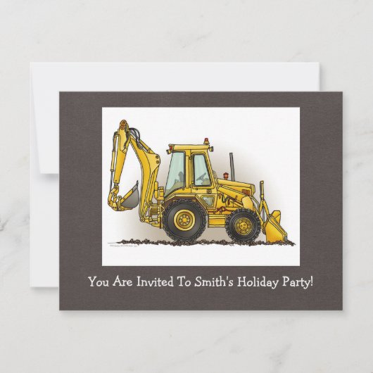 バックホウオペレータ 招待状 (正面)