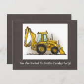 バックホウオペレータ 招待状 (正面/裏面)