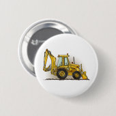 バックホウボタンPin 缶バッジ (正面&裏面)