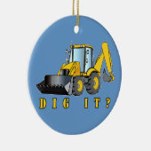 バックホウ: それを掘って下さいか。 セラミックオーナメント (右)