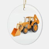 バックホウ セラミックオーナメント (左)