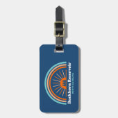 バックホルンリザーバノースカロライナ虹 ラゲッジタグ (正面縦)