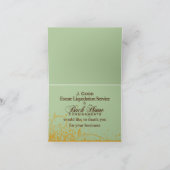 バックホームカスタム荷主のサンキューカード サンキューカード (内部)