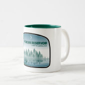 バックホーン貯水池ノースカロライナ鹿 ツートーンマグカップ (正面右)