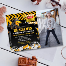 バックホー工事の誕生日パーティーの写真