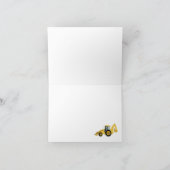 バックホー建築サンキューカード サンキューカード (内部)