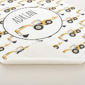 バックホー建築トラック名前をカスタムする シェルパブランケット (3/4)