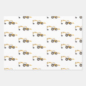 バックホー建築トラック ラッピングペーパーシート (正面2)