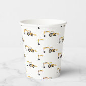 バックホー建築トラック 紙コップ (右)