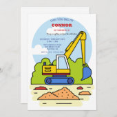 バックホー招待状 招待状 (正面/裏面)