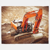 バックホー フリースブランケット (正面(横))