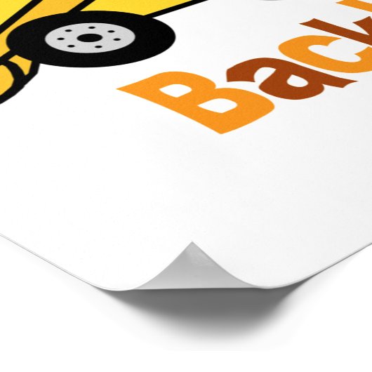 バックホー ポスター (角)